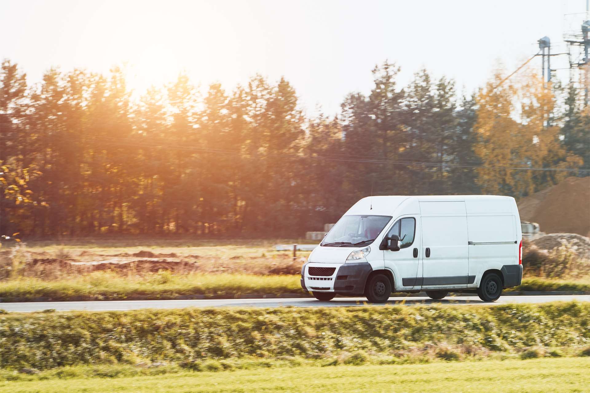 camion transporte des cartons