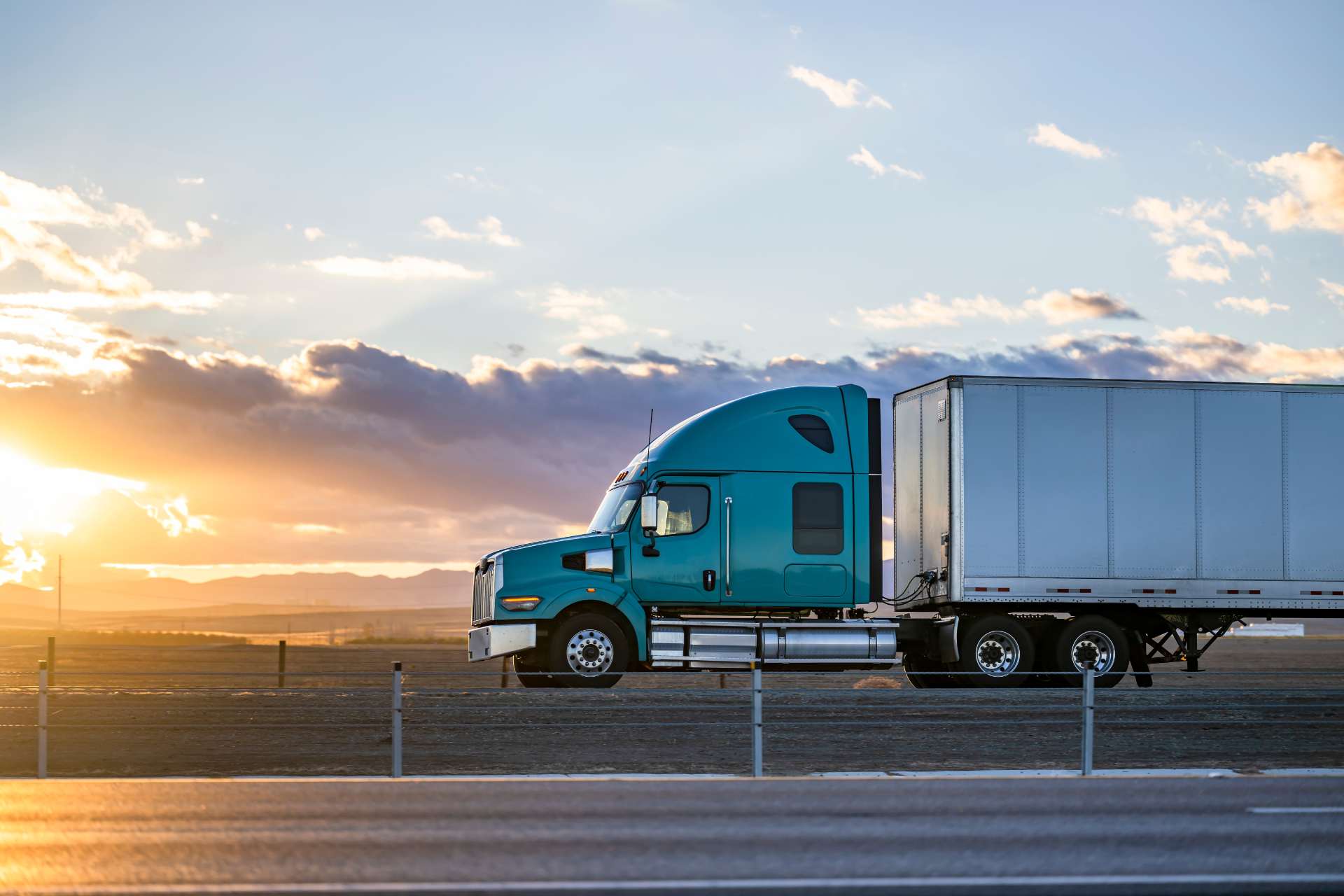 camion sur la route